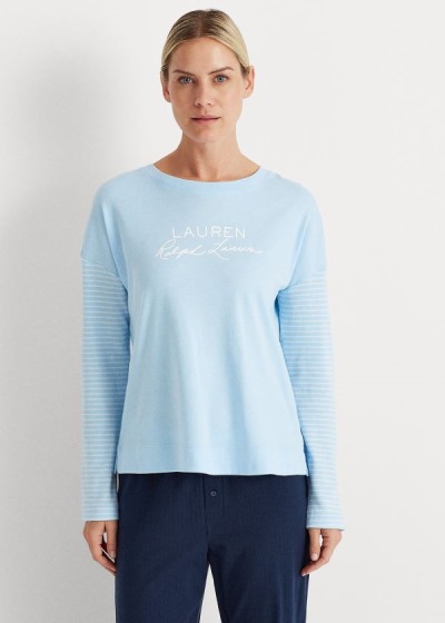 Ralph Lauren Logo Pajamas Top Dame Danmark (KIWMA4593)